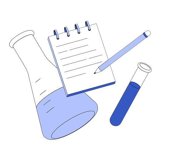 laboratory flask illustration